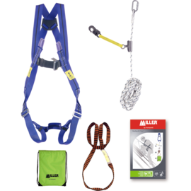 2 Point Harness & 10m Rope with Rope Grab MILLER TITAN Roofers Kit 