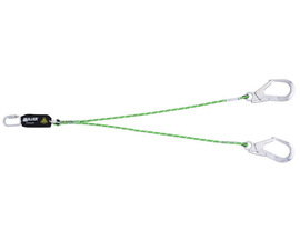 Miller 1m Twin Tail Fall Arrest Lanyard with Scaffold Hooks