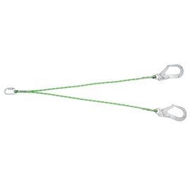 Miller Twin Tail Rope Restraint Lanyard with 65mm Aluminium Scaffold Hooks